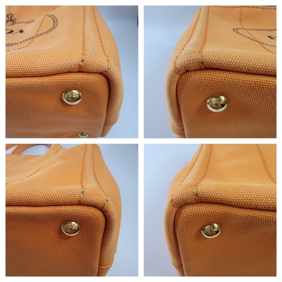PRADA Canapa Canvas Tote Handbag/Crossbody Bag - Picture 10 of 12